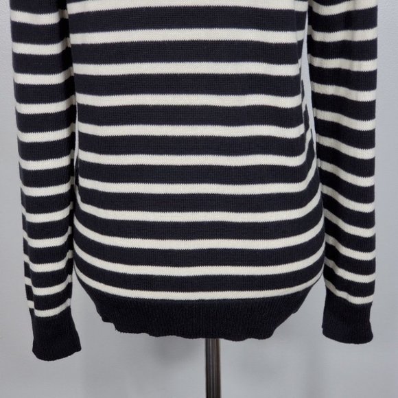 Charter Club Black Cream Striped Pullover Sweater NEW NWT Size S - Picture 9 of 15